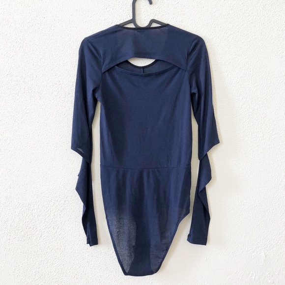 Wood Wood Cutout Long Sleeve Bodysuit - Picture 2 of 2